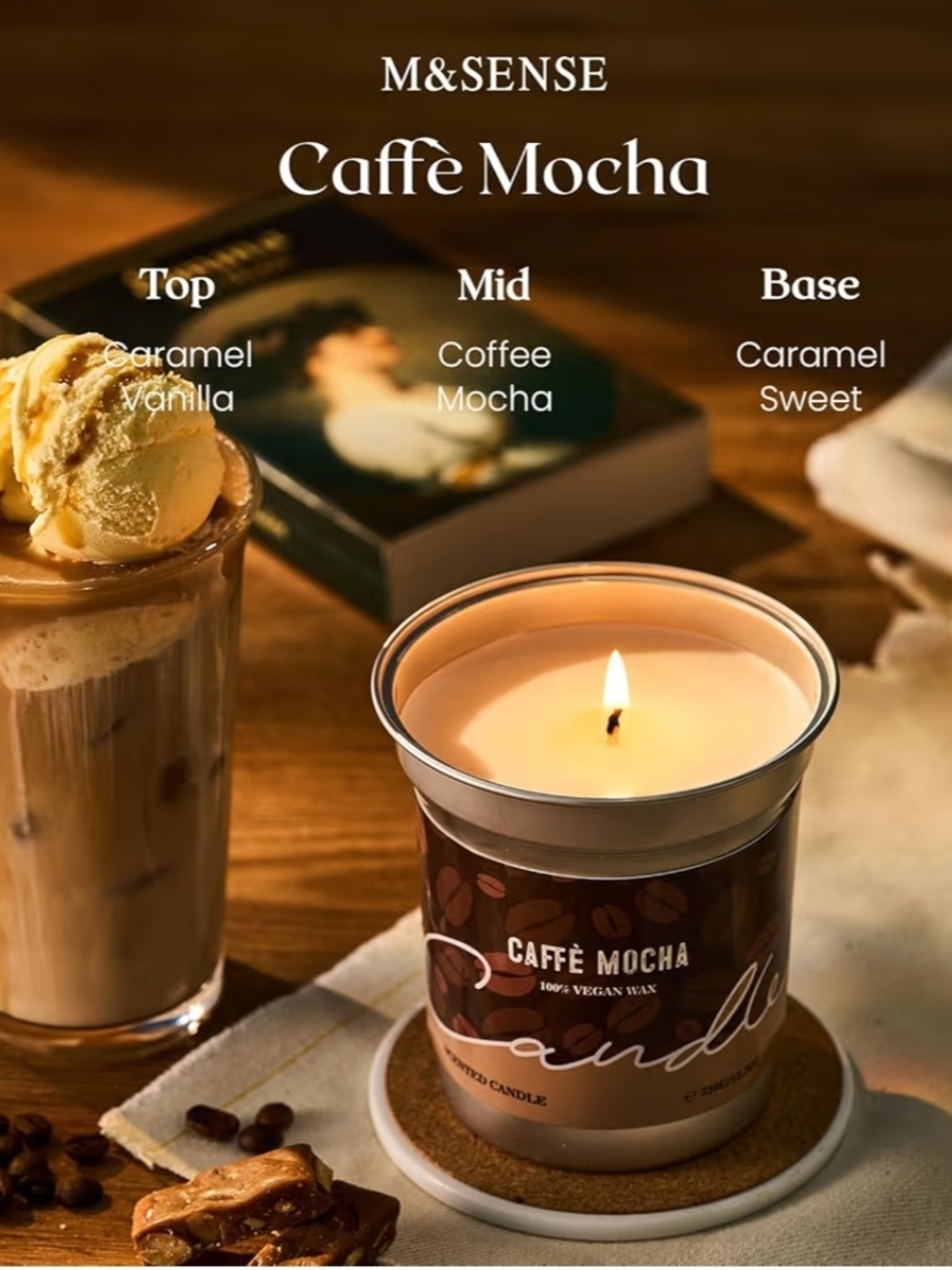 Caffe Mocha Soy Candle - Picture 2 of 2